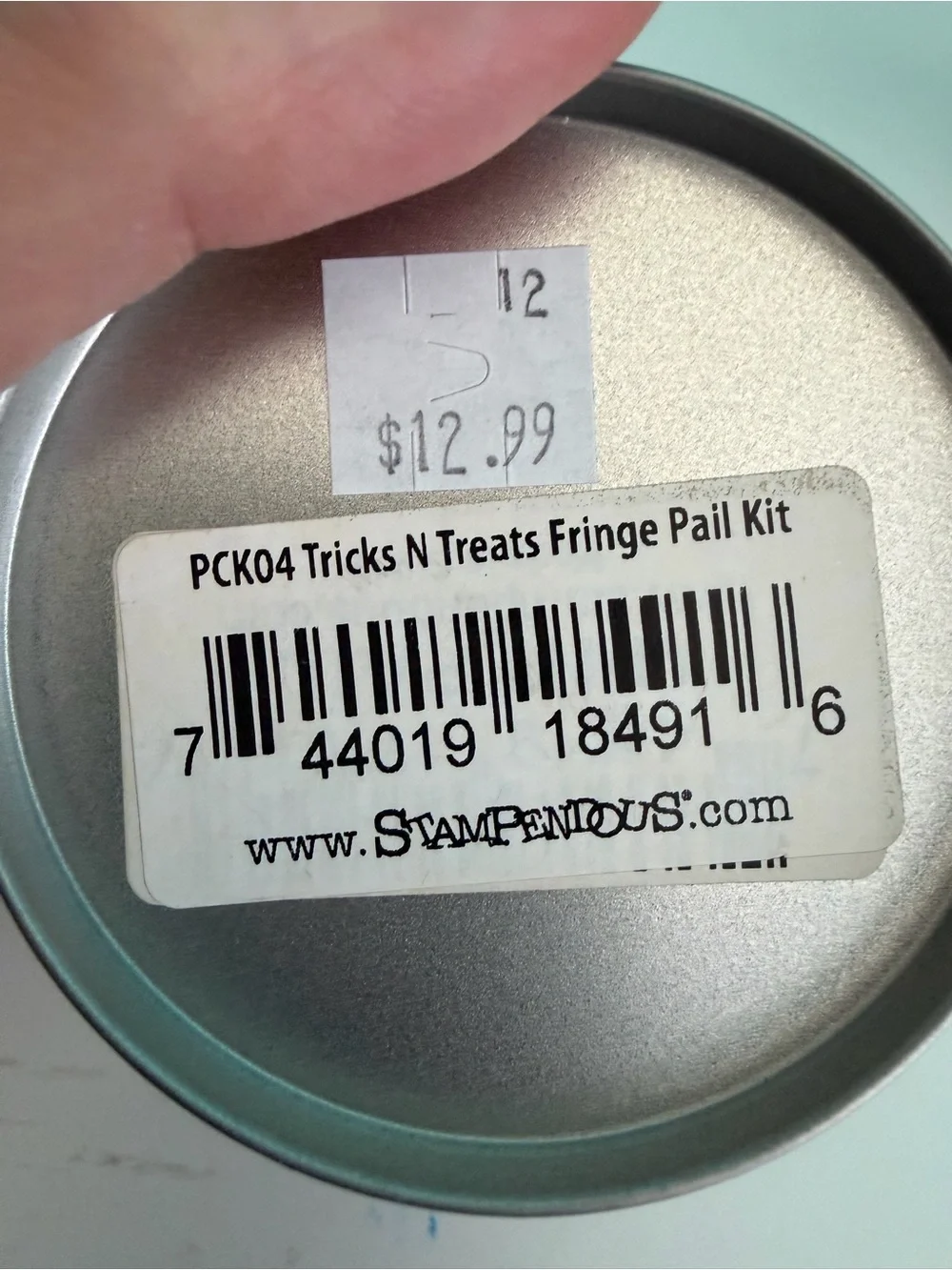Stampendous Tricks N Treats Fringe Pail Kit Multicolor Glitter Set PCK04